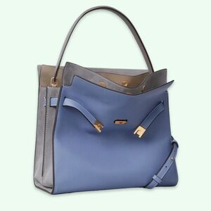 Tory Burch Lee Radziwill Double Bag in Bluewood
